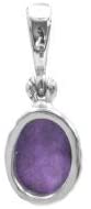 Starborn Oval Sugilite pendant made of 925 sterling silver.