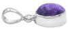 Starborn Oval Sugilite pendant made of 925 sterling silver.
