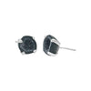 Starborn Natural Mini Geode Claw Setting Earrings in Sterling Silver