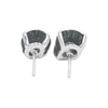 Starborn Natural Mini Geode Claw Setting Earrings in Sterling Silver