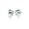 Starborn Creations Emerald Crystal Post Style Earrings