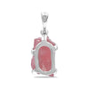 Starborn Natural 7-14 cts. Rhodonite Gemstone Pendant in Sterling Silver