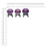 Starborn Purpurite Sphere 45-50mm diameter with brass stand
