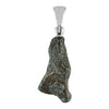 Starborn Genuine Agoudal Meteorite Nugget Pendant with Sterling Silver Bale