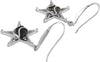 Starborn Sterling Silver Campo del Cielo Meteorite Star Earrings
