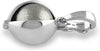 Starborn Muonionalusta Meteorite Ball in Hinged Sterling Silver Setting