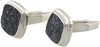 Starborn Creations Sterling Silver Black Square Drusy Cuff Links