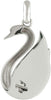 Starborn Ammolite Swan Pendant in Sterling Silver