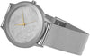 Starborn Creations Uhr aus echtem Gibeon-Meteoriten mit großem 30-mm-Zifferblatt und Edelstahl-Mesh-Band