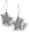 Starborn Creations Sterling Silver Muonionalusta Meteorite Star Earrings