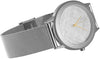 Starborn Creations Uhr aus echtem Gibeon-Meteoriten mit großem 30-mm-Zifferblatt und Edelstahl-Mesh-Band
