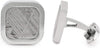 Starborn Genuine Muonionalusta Meteorite and Stainless Steel Cuff-Links