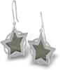 Starborn Creations Sterling Silver Muonionalusta Meteorite Star Earrings
