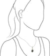 Starborn Agoudal Meteorite in 925 Sterling Silver Elegant Spiral Pendant