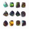 Ammolit-Freiform-Cabochons 15 mm – 12 Stück