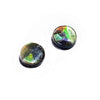 Runde Ammolit-Cabochons, 9 mm – 1 Paar