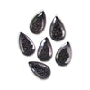Fenster-Druse Black Knight Birnen-Cabochon 16mm 