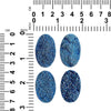 Drusy Blue Large Oval Cabochons 35mm - 4 pieces