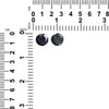 Drusy Black Round Cabochons 14mm - 1 pair