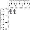 Drusy Black Cross Cabochons 18 mm – 1 Paar 