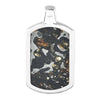 Starborn Sericho Pallasite Meteorite (Peridot Inclusions) Dog Tag Pendant Sterling Silver