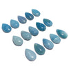 Medieval Swedish Ore Glass Pear Cabochons 20mm - 15 pieces