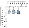 Starborn Rainbow Moonstone Rough Pendant in Sterling Silver with Filigree Bale