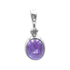 Starborn Oval Sugilite pendant made of 925 sterling silver.