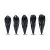 Hand carved Black Tektite Raven skull 42-43mm