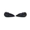 Hand carved Black Tektite Raven skull 42-43mm
