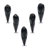 Hand carved Black Tektite Raven skull 42-43mm