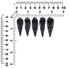 Hand carved Black Tektite Raven skull 42-43mm