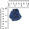 Drusy Deep Blue Rosette 50mm - 1 piece