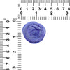 Drusy Purple Rosette 40mm - 1 piece