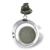 Starborn Creations Sterling Silver Moldavite, Muonionalusta and Campo del Cielo Meteorite Pendant