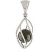 Starborn Elite Shungite Sphere Sterling Silver Spindle Torus Pendant