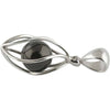 Starborn Elite Shungite Sphere Sterling Silver Spindle Torus Pendant