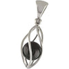 Starborn Elite Shungite Sphere Sterling Silver Spindle Torus Pendant