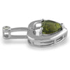 Starborn Faceted Genuine Moldavite Heart Pendant