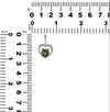 Starborn Faceted Genuine Moldavite Heart Pendant