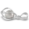 Starborn Sterling Silver Cage Set Meteorite Sphere Pendant